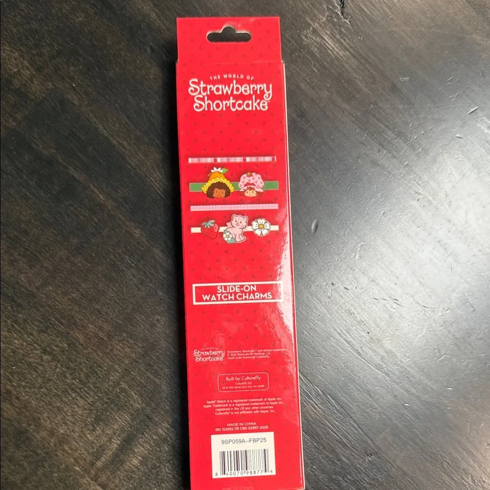 STRAWBERRY SHORTCAKE 4 pc Slide-On Watch Charms